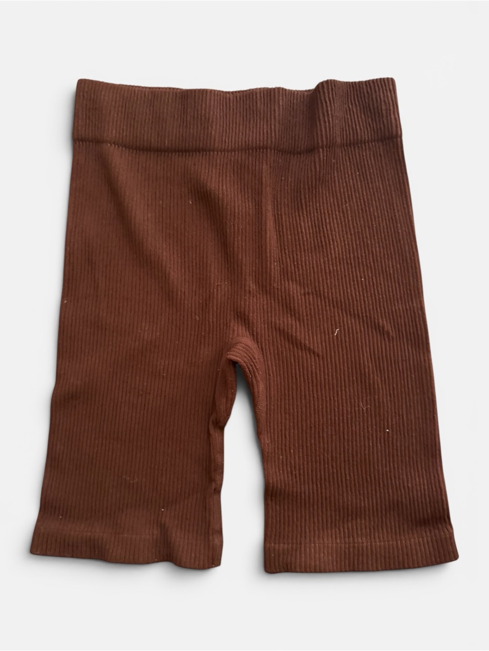 Forever 21 Brown Ribbed Athletic Bike Shorts